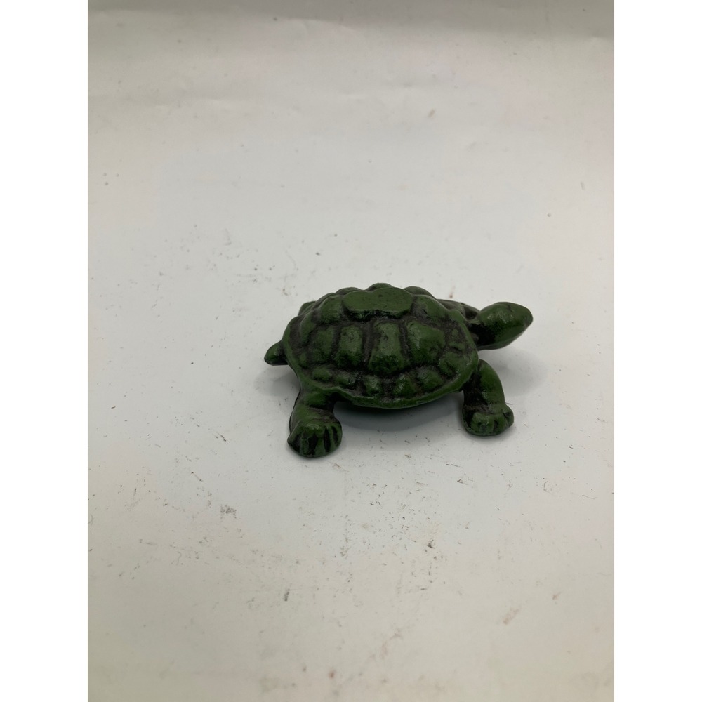 Vintage Green Turtle Trinket Dish Ashtray Small Animal Figurine‎ Decor